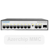 TODAAIR Cloud Managed PoE Switch 8+2GE+1SFP – 8 Port PoE, 2 Gigabit Uplink, 1 SFP